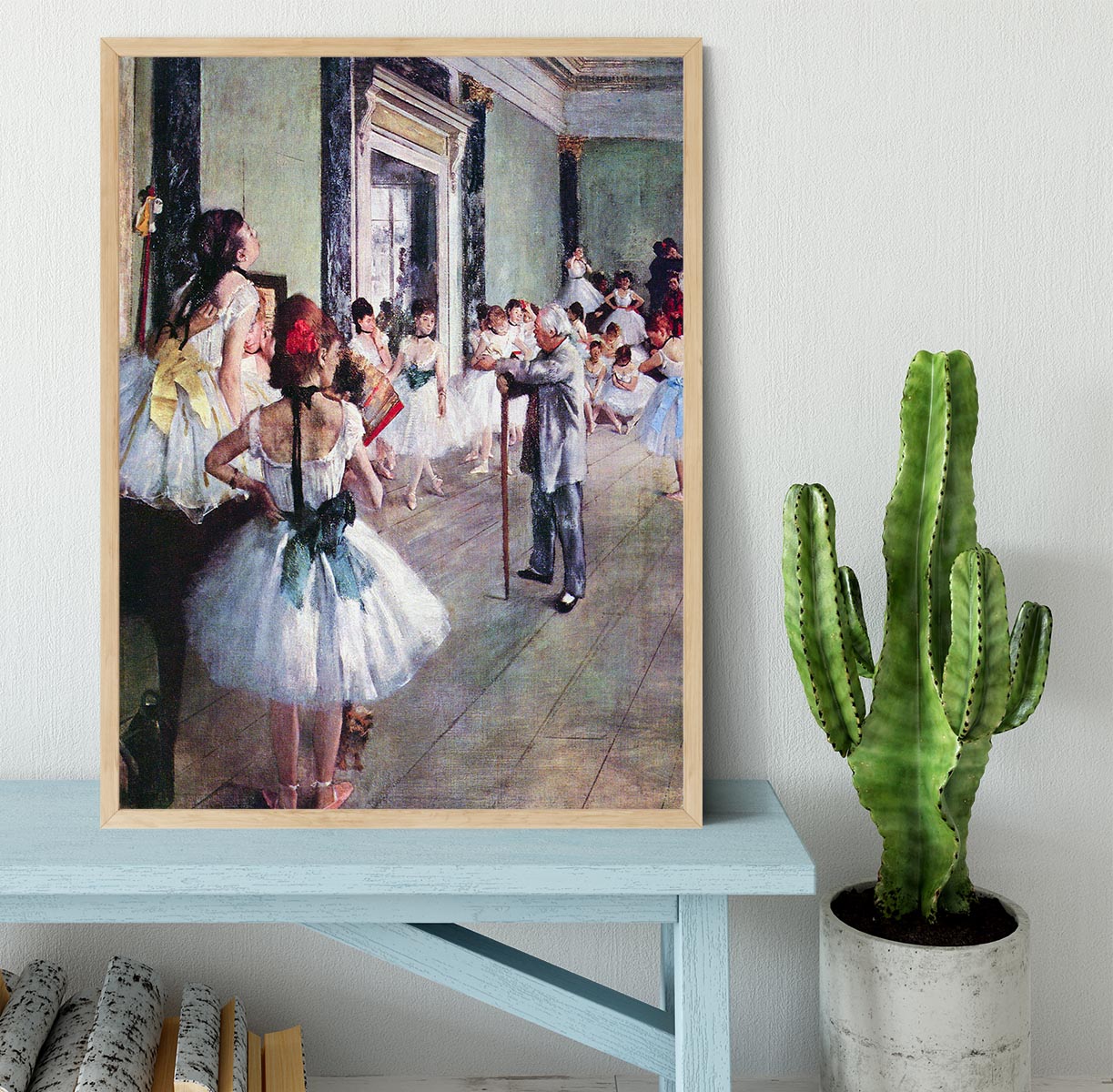 The dance class by Degas Framed Print - Canvas Art Rocks - 4