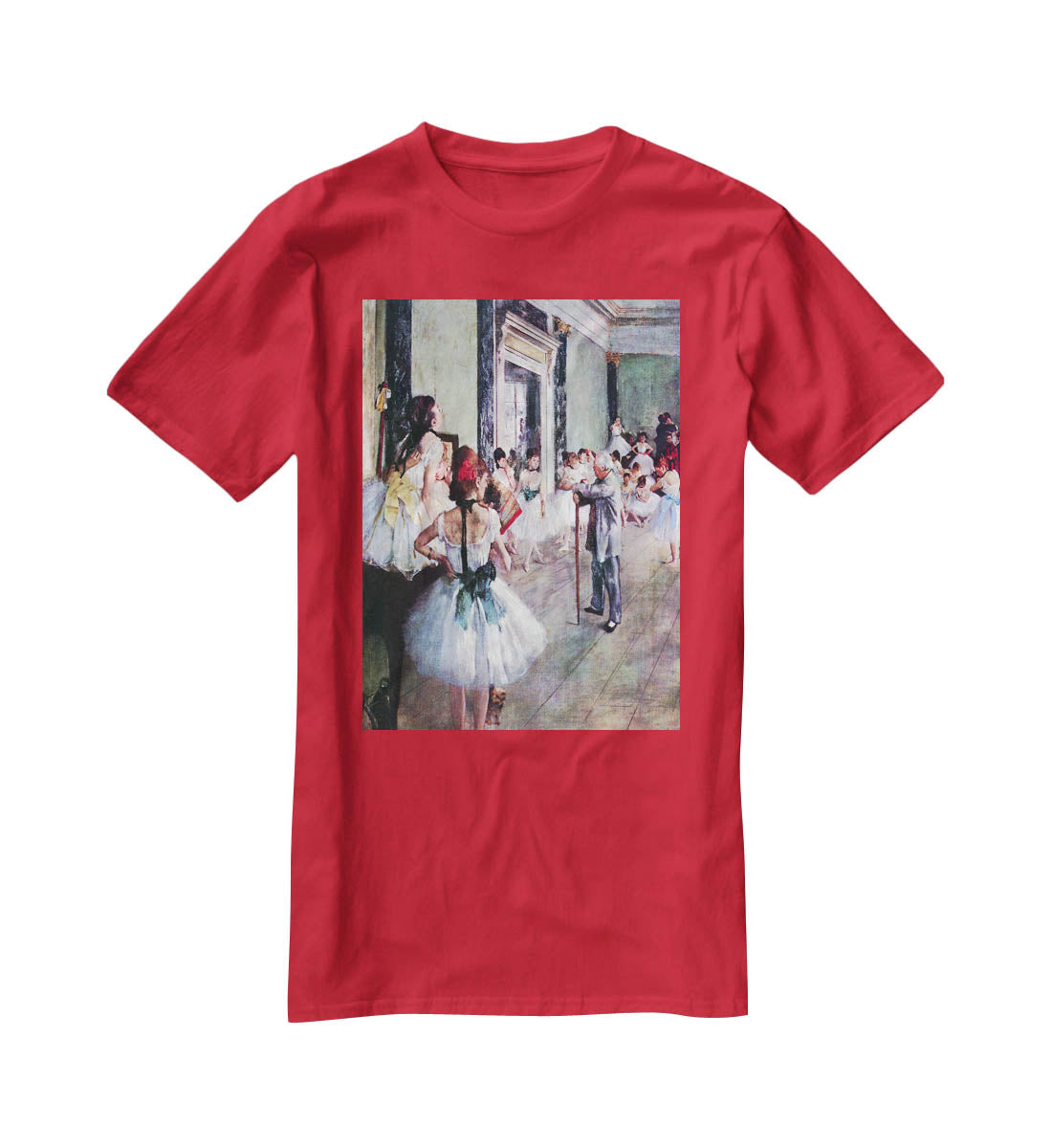 The dance class by Degas T-Shirt - Canvas Art Rocks - 4