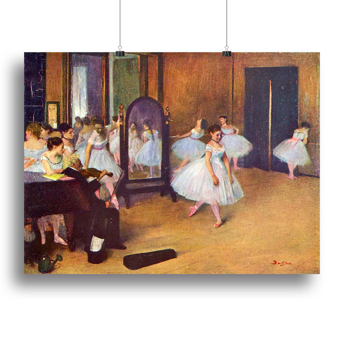 The dance hall by Degas Canvas Print or Poster - Canvas Art Rocks - 2
