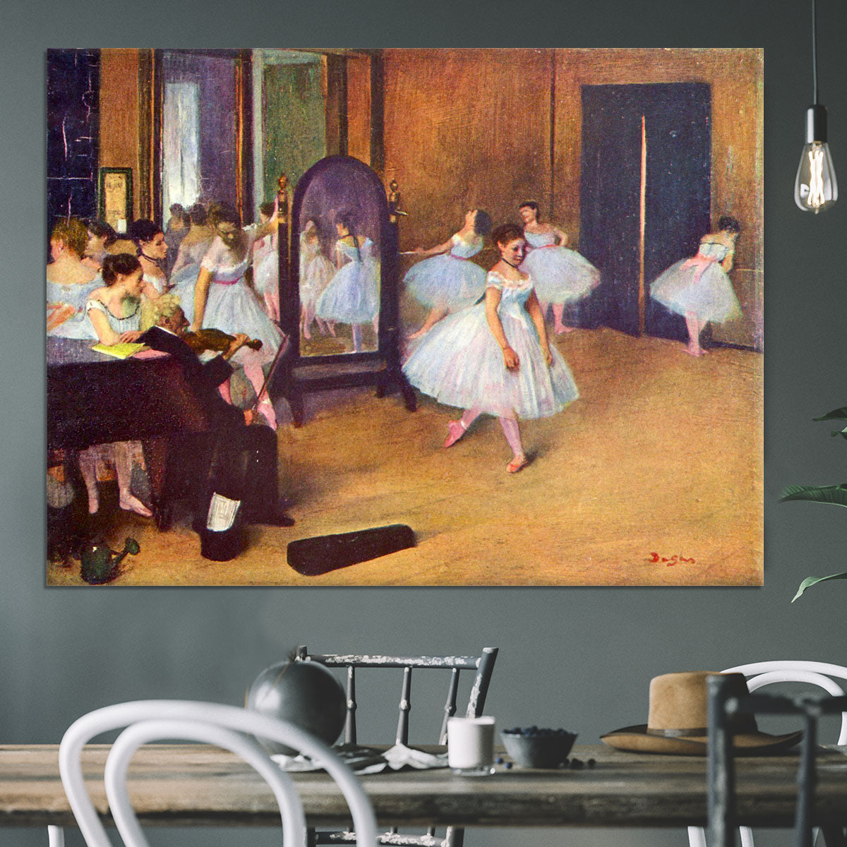 The dance hall by Degas Canvas Print or Poster - Canvas Art Rocks - 3