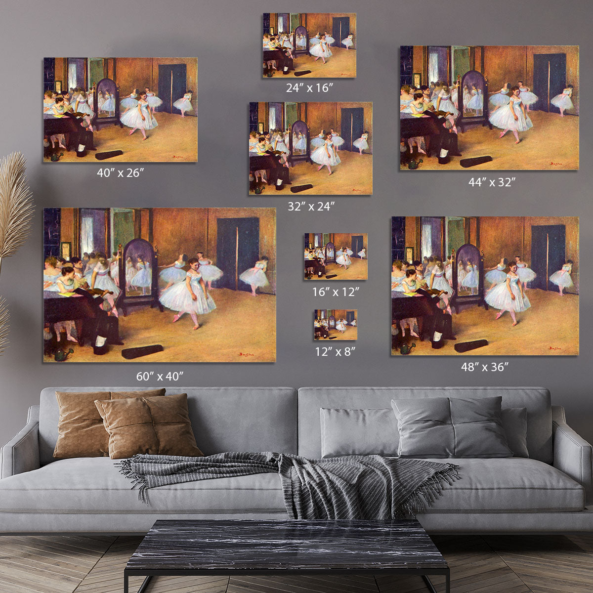 The dance hall by Degas Canvas Print or Poster - Canvas Art Rocks - 7