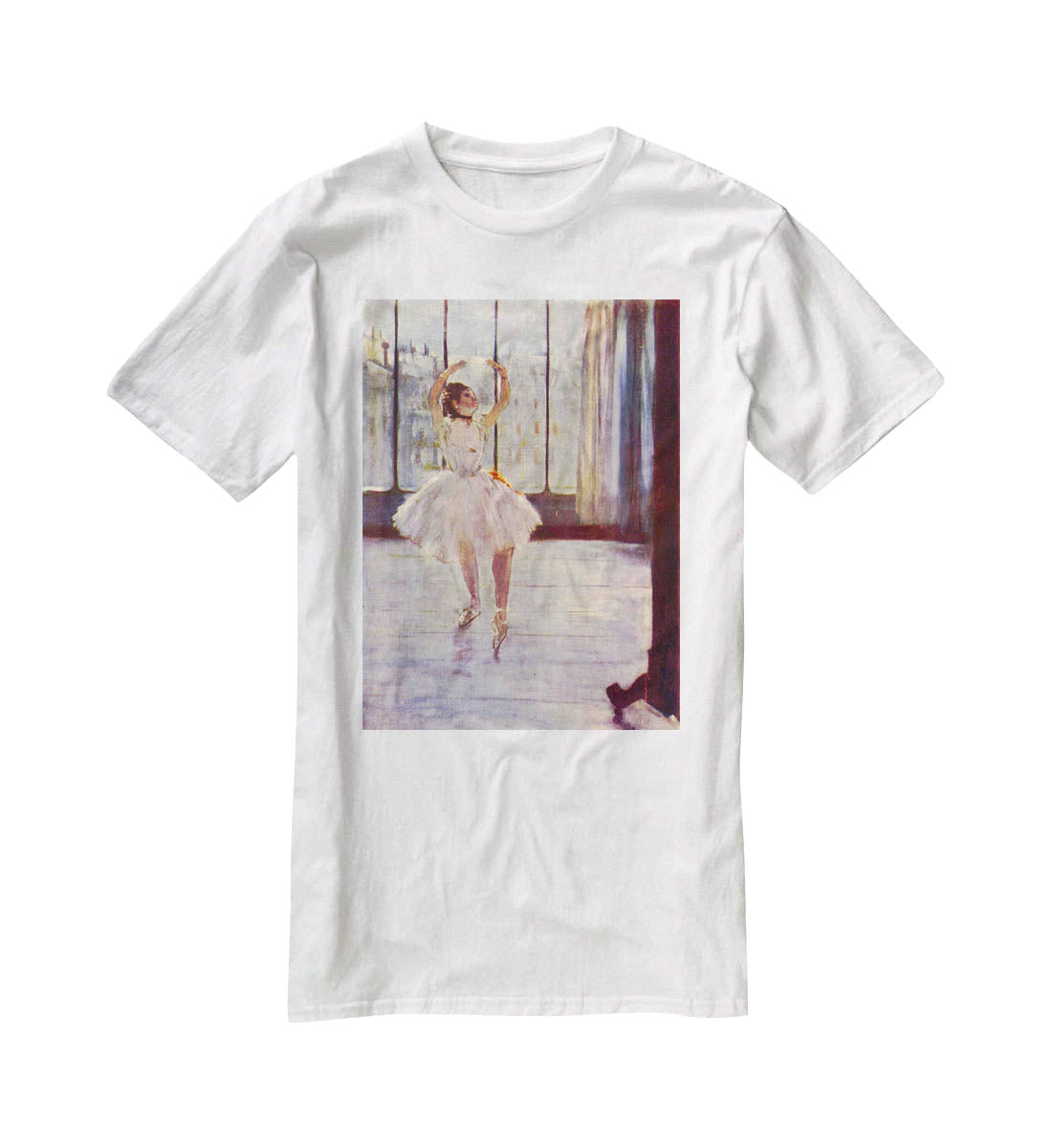 The dancer at the photographer by Degas T-Shirt - Canvas Art Rocks - 5