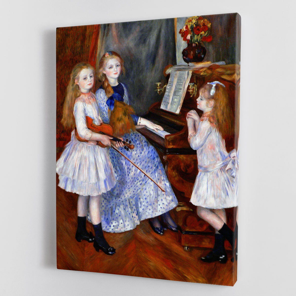 The daughters of Catulle Mendes by Renoir Canvas Print or Poster - Canvas Art Rocks - 1