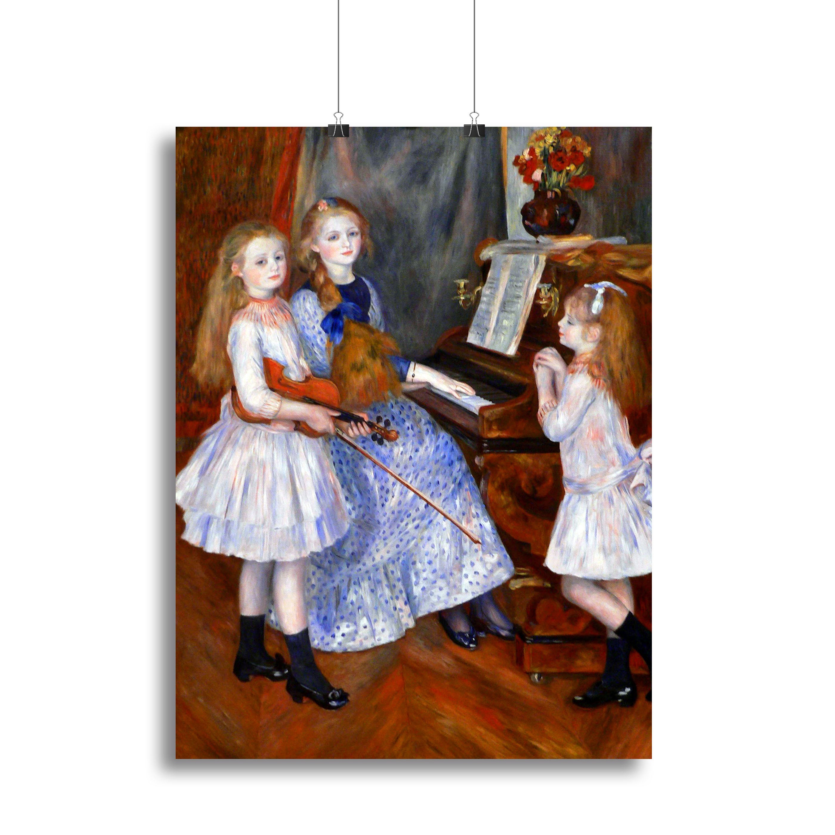 The daughters of Catulle Mendes by Renoir Canvas Print or Poster - Canvas Art Rocks - 2