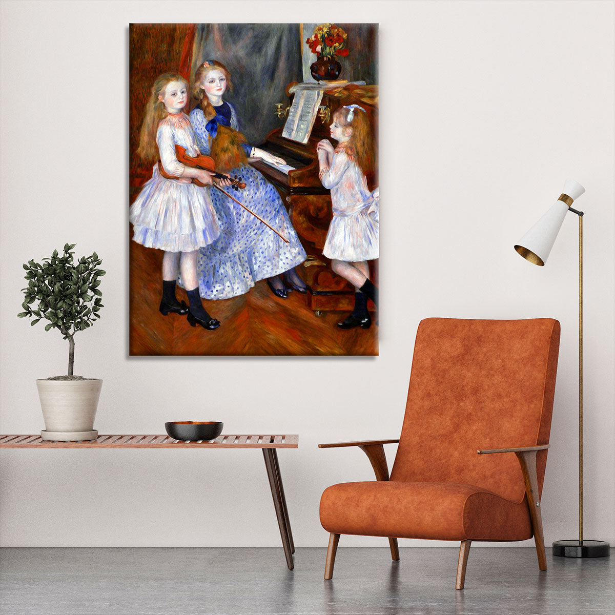 The daughters of Catulle Mendes by Renoir Canvas Print or Poster - Canvas Art Rocks - 6