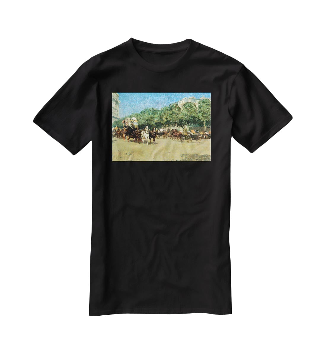 The day of the Grand Prize 1 by Hassam T-Shirt - Canvas Art Rocks - 1