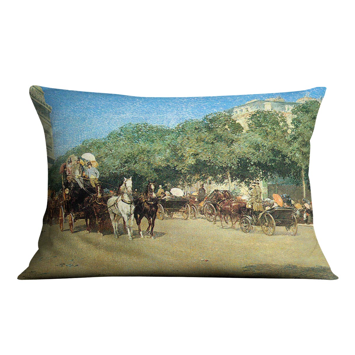 The day of the Grand Prize 1 by Hassam Cushion - Canvas Art Rocks - 4