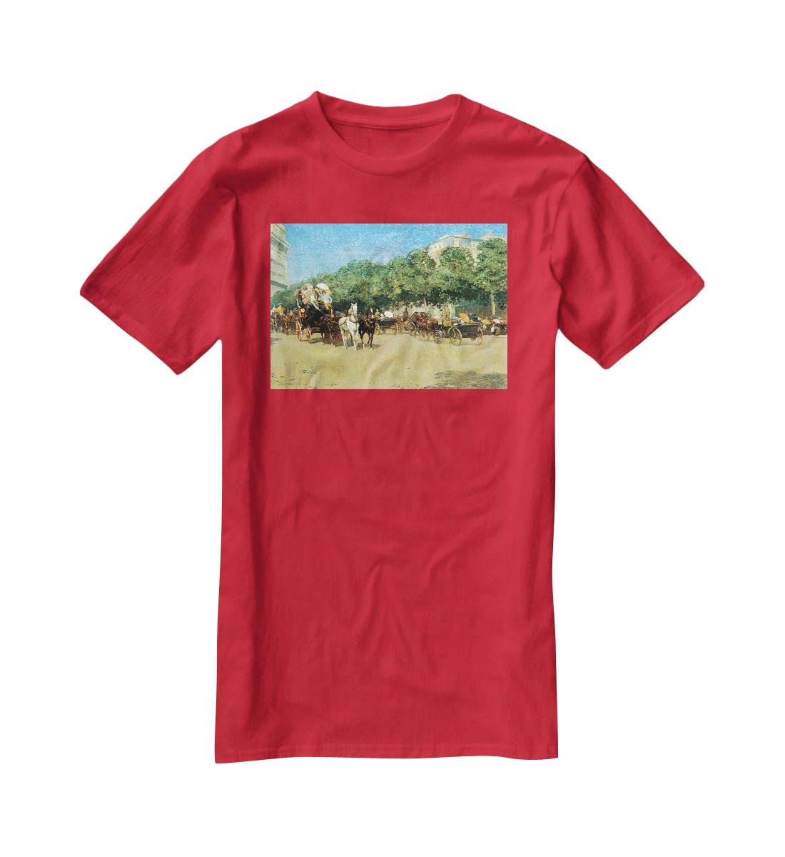 The day of the Grand Prize 1 by Hassam T-Shirt - Canvas Art Rocks - 4