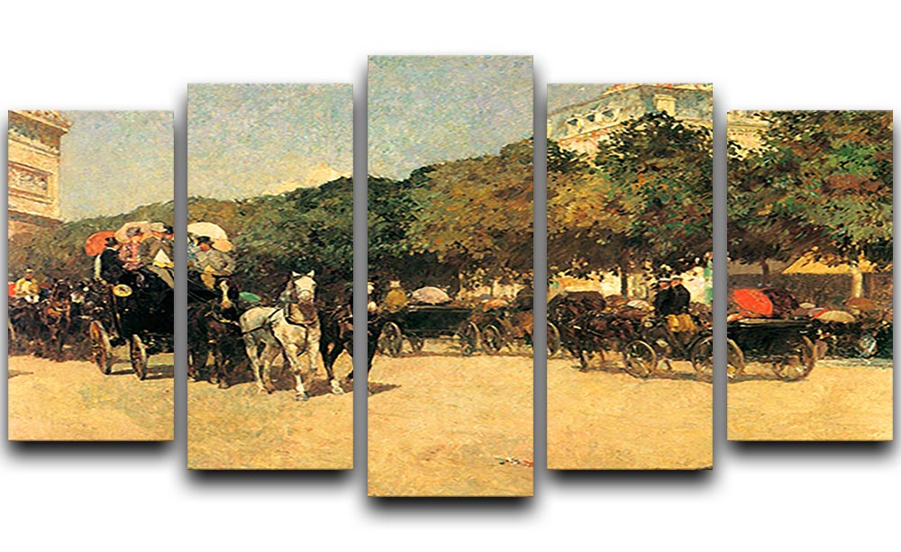 The day of the Grand Prize 2 by Hassam 5 Split Panel Canvas - Canvas Art Rocks - 1