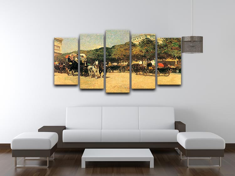 The day of the Grand Prize 2 by Hassam 5 Split Panel Canvas - Canvas Art Rocks - 3