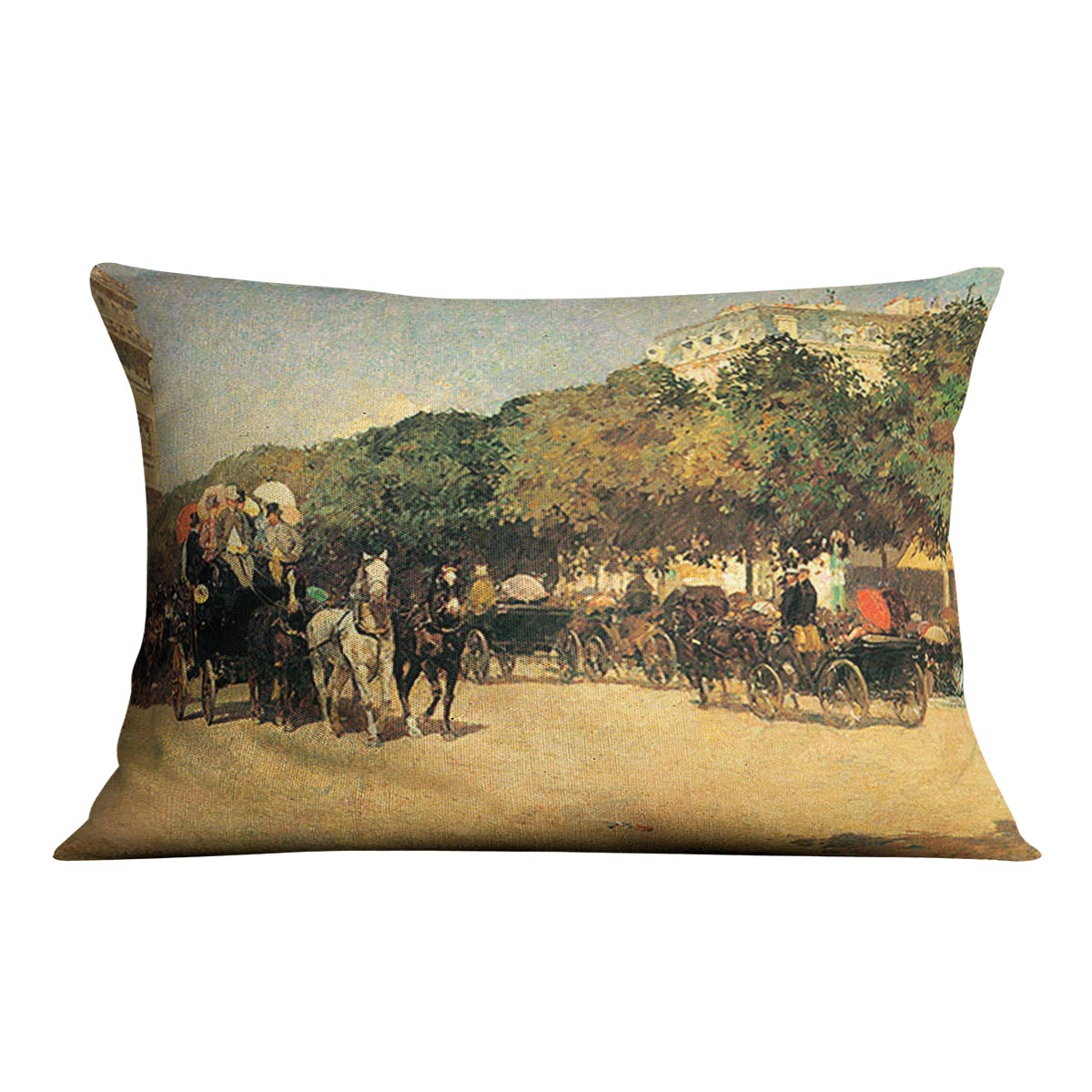 The day of the Grand Prize 2 by Hassam Cushion - Canvas Art Rocks - 4