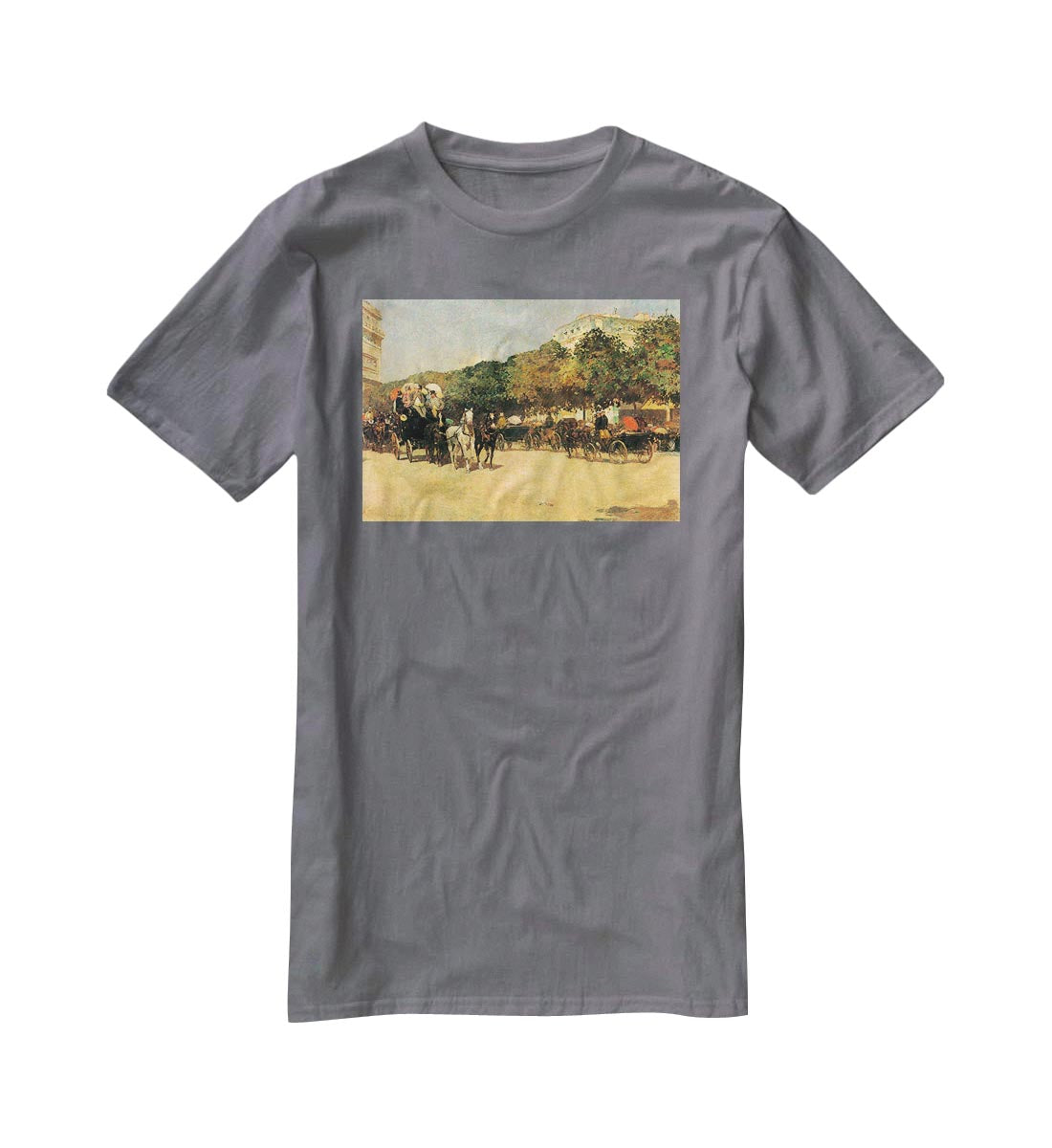The day of the Grand Prize 2 by Hassam T-Shirt - Canvas Art Rocks - 3