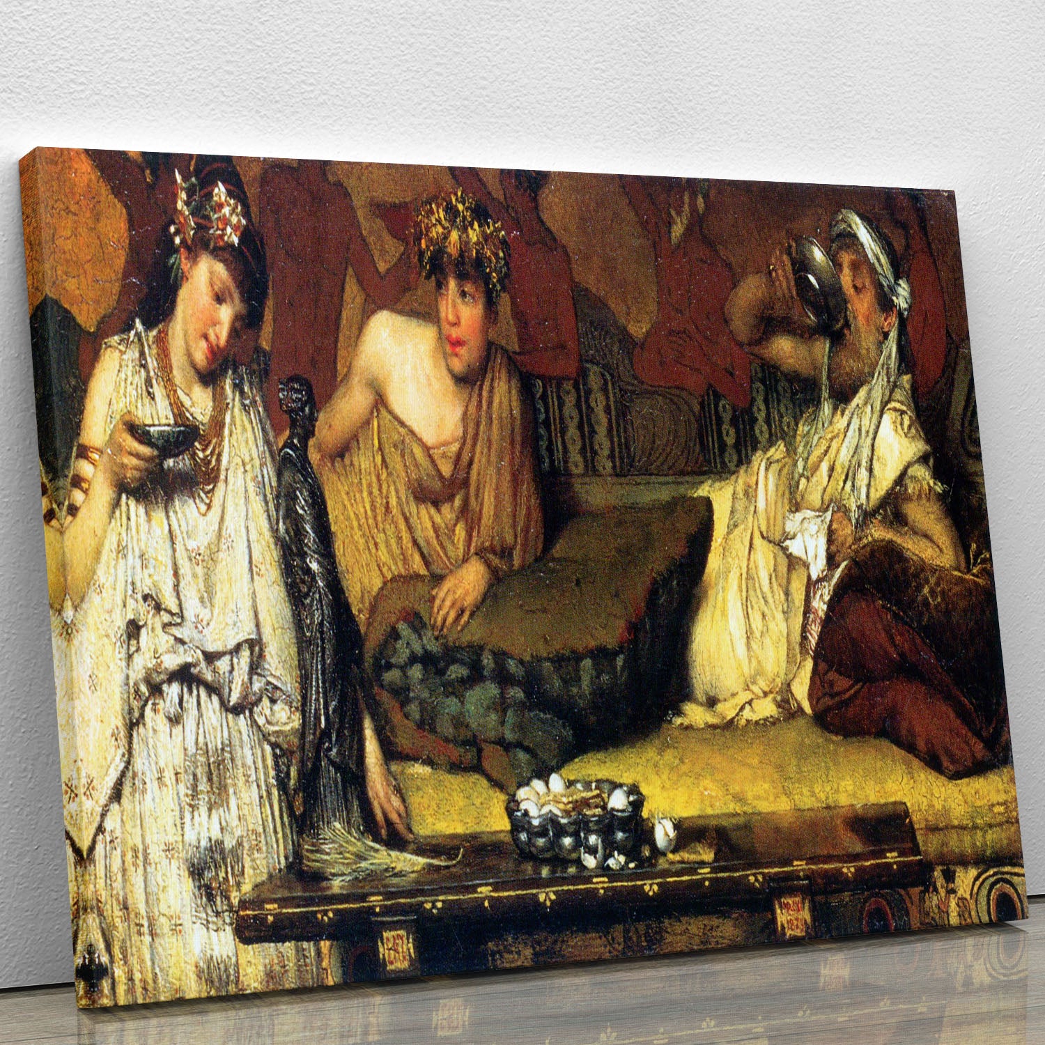 The dinner Greek detail by Alma Tadema Canvas Print or Poster - Canvas Art Rocks - 1