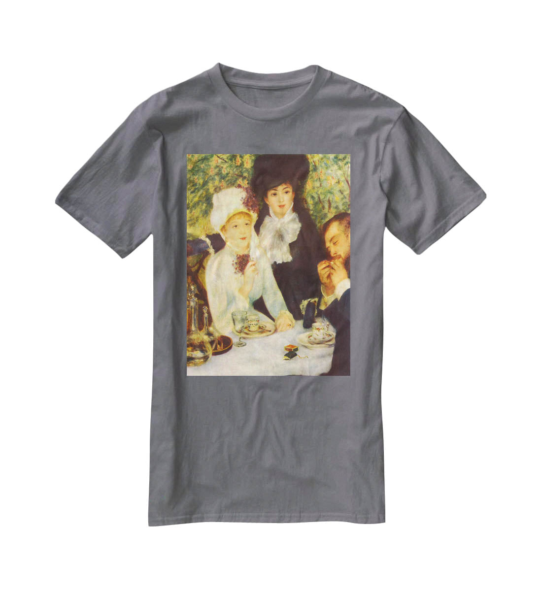 The end of the breakfast by Renoir T-Shirt - Canvas Art Rocks - 3
