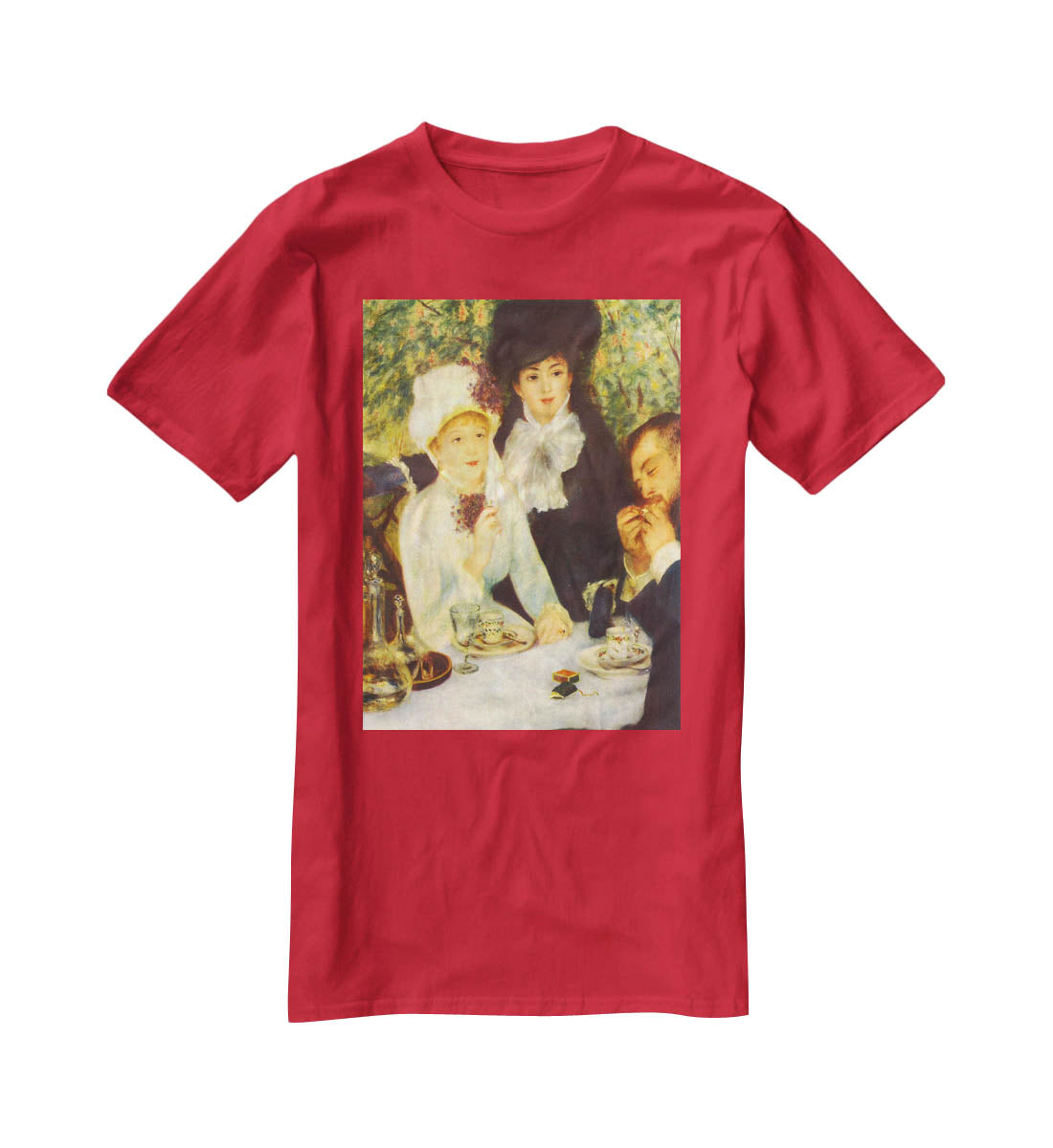 The end of the breakfast by Renoir T-Shirt - Canvas Art Rocks - 4