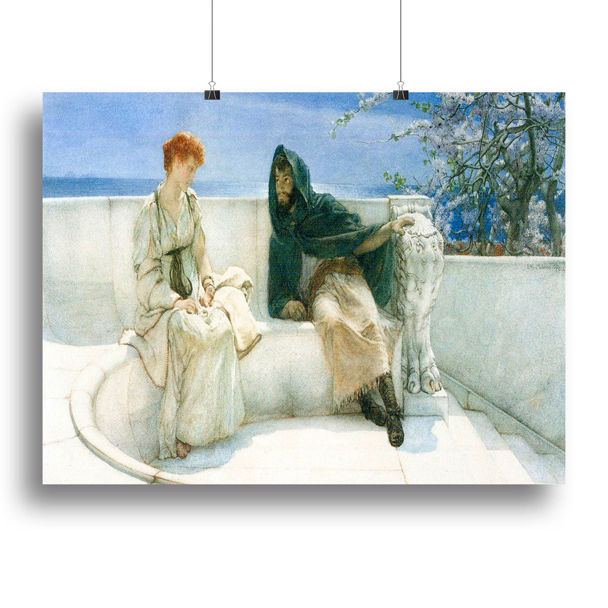 The explaination by Alma Tadema Canvas Print or Poster - Canvas Art Rocks - 2
