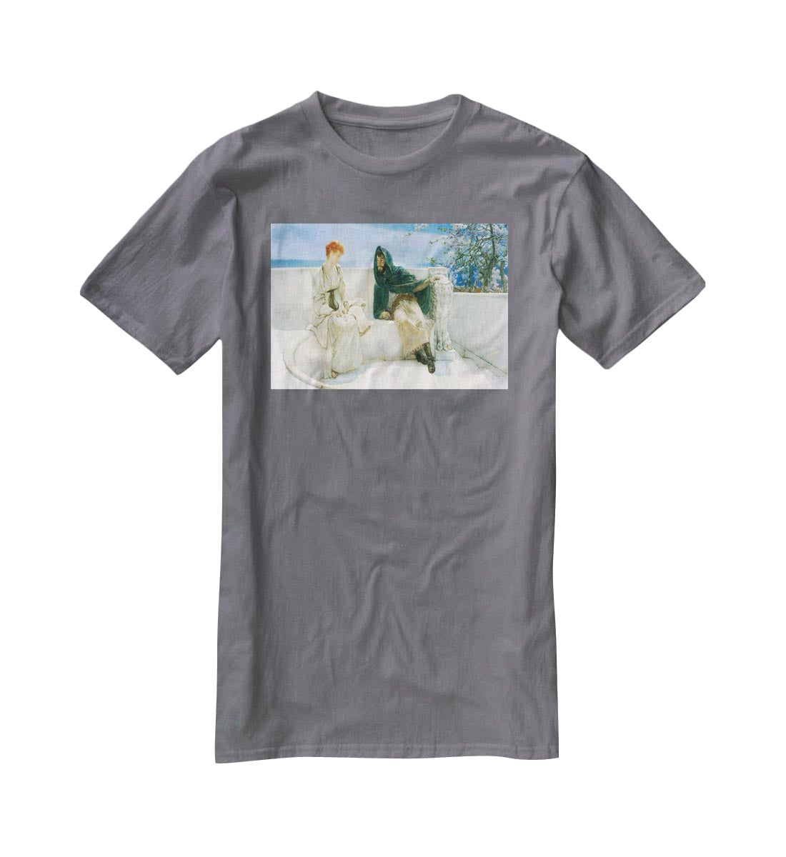 The explaination by Alma Tadema T-Shirt - Canvas Art Rocks - 3