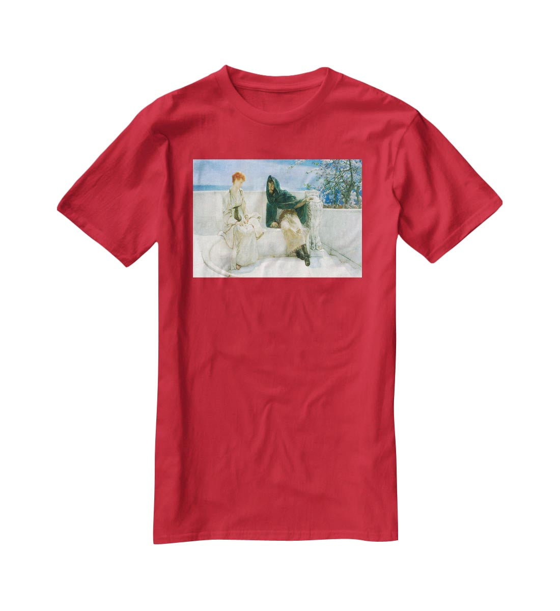 The explaination by Alma Tadema T-Shirt - Canvas Art Rocks - 4