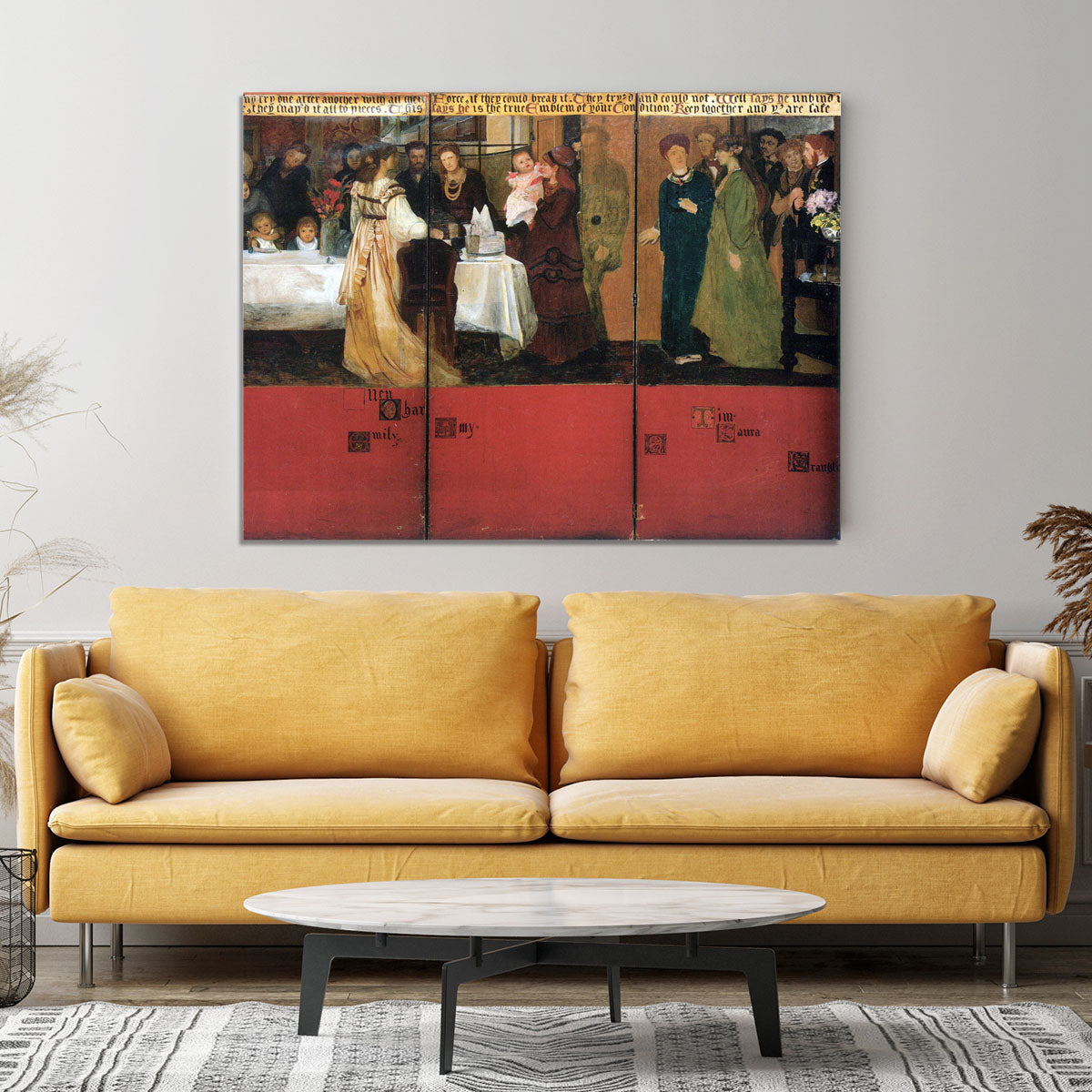 The family picture of Epps panels 4 6 by Alma Tadema Canvas Print or Poster - Canvas Art Rocks - 4