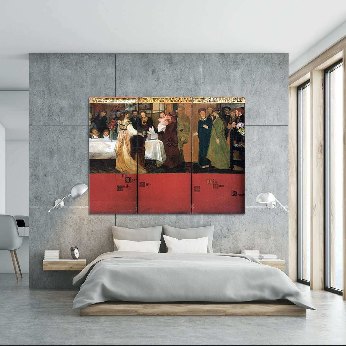 The family picture of Epps panels 4 6 by Alma Tadema Canvas Print or Poster - Canvas Art Rocks - 5