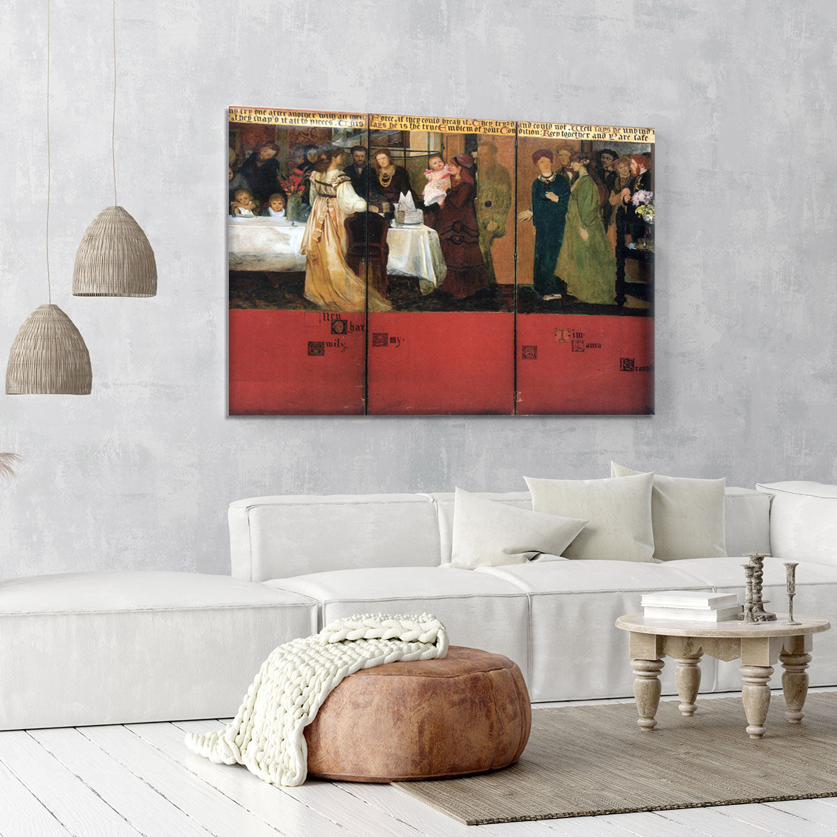 The family picture of Epps panels 4 6 by Alma Tadema Canvas Print or Poster - Canvas Art Rocks - 6
