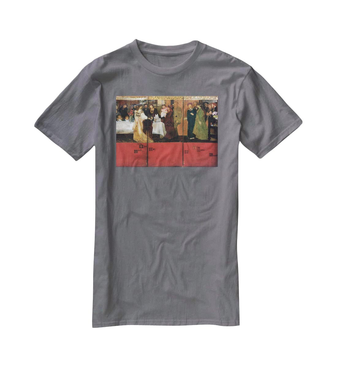The family picture of Epps panels 4 6 by Alma Tadema T-Shirt - Canvas Art Rocks - 3
