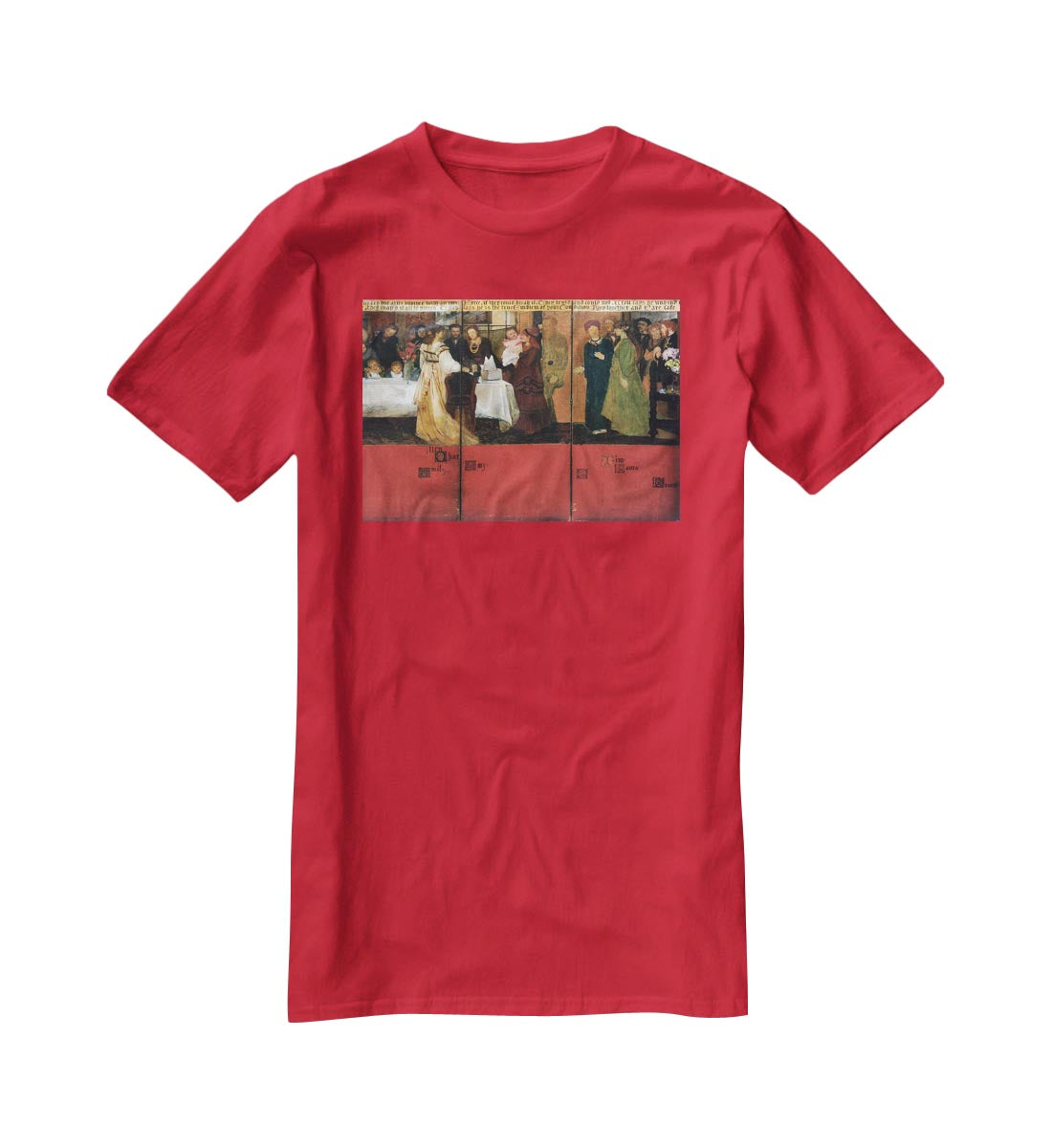 The family picture of Epps panels 4 6 by Alma Tadema T-Shirt - Canvas Art Rocks - 4