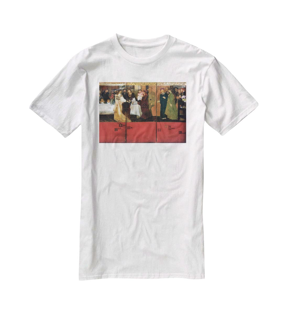 The family picture of Epps panels 4 6 by Alma Tadema T-Shirt - Canvas Art Rocks - 5