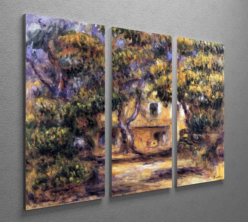 The farm at Les Collettes by Renoir 3 Split Panel Canvas Print - Canvas Art Rocks - 2