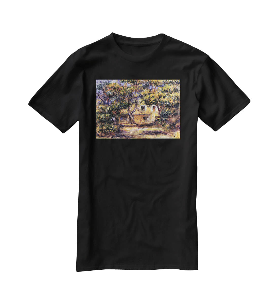 The farm at Les Collettes by Renoir T-Shirt - Canvas Art Rocks - 1