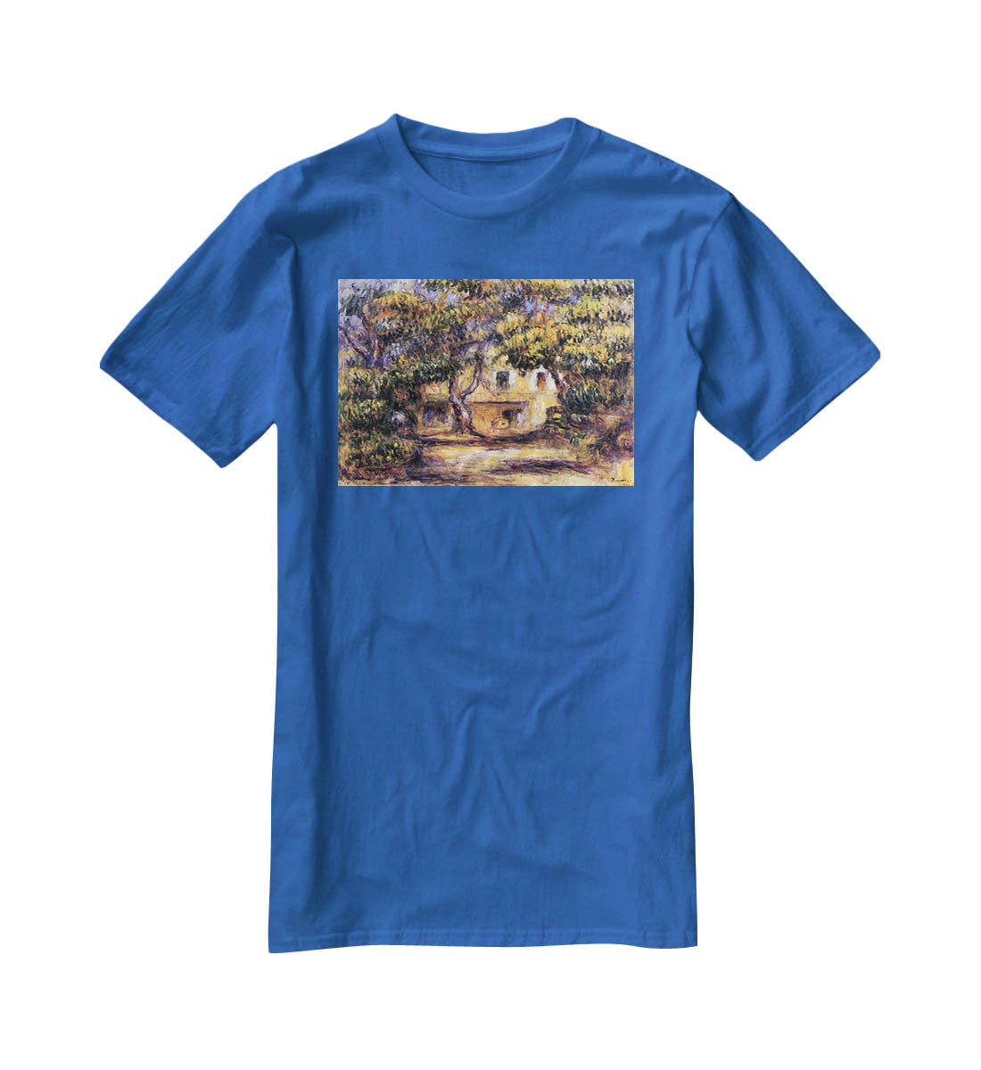 The farm at Les Collettes by Renoir T-Shirt - Canvas Art Rocks - 2