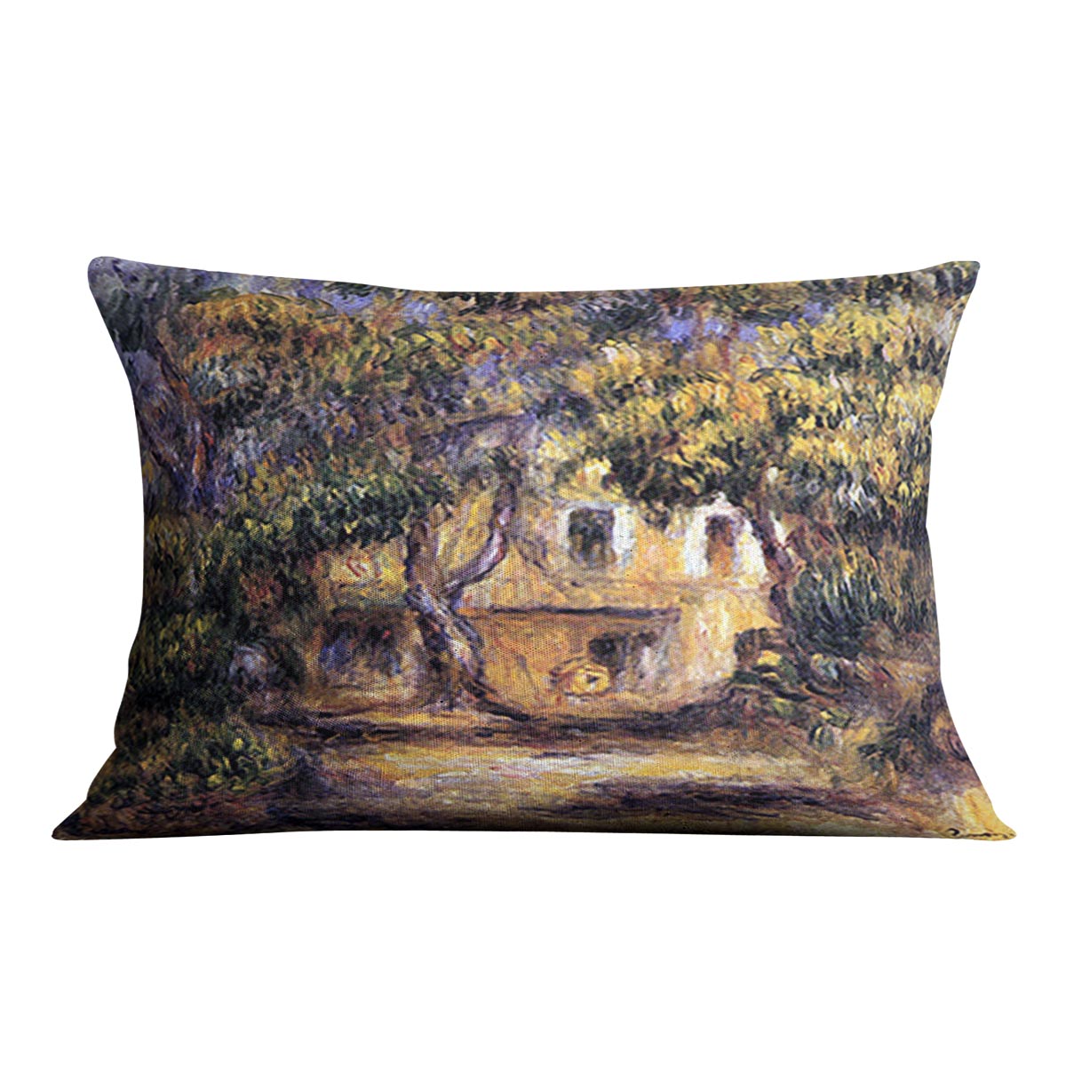 The farm at Les Collettes by Renoir Cushion