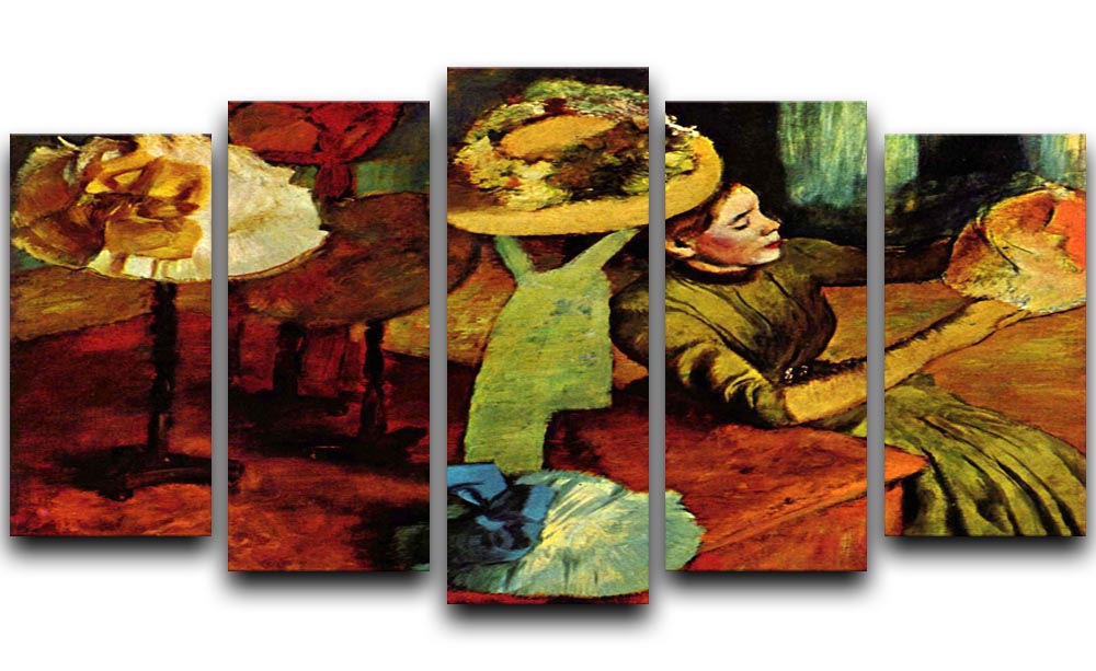 The fashion shop by Degas 5 Split Panel Canvas - Canvas Art Rocks - 1