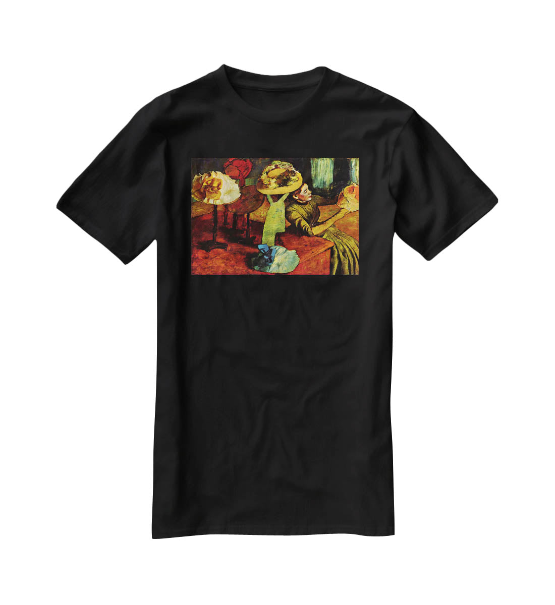 The fashion shop by Degas T-Shirt - Canvas Art Rocks - 1