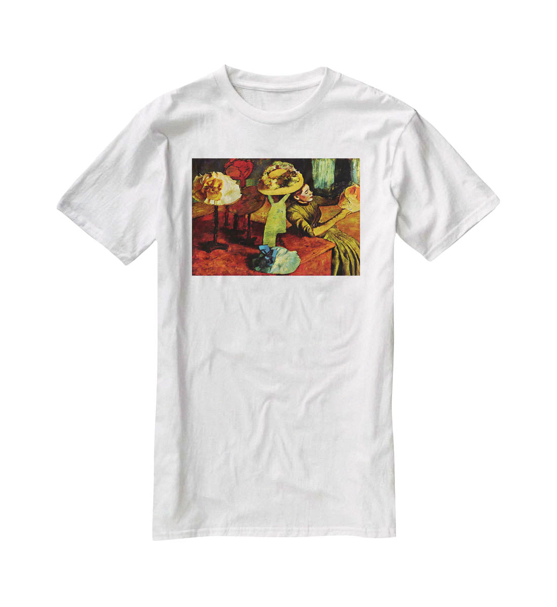 The fashion shop by Degas T-Shirt - Canvas Art Rocks - 5