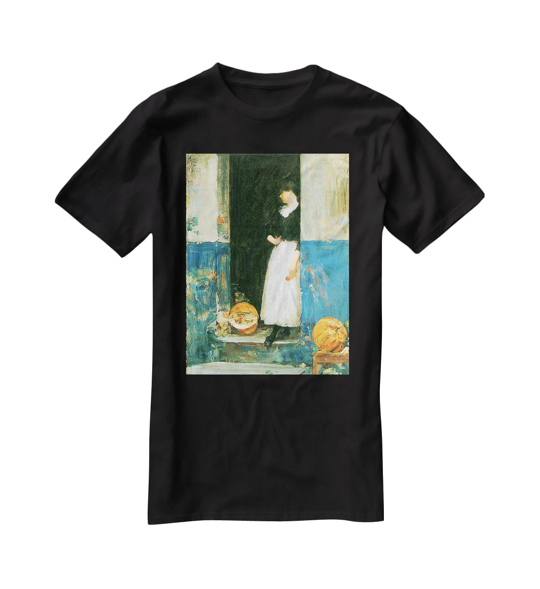 The fruit trader by Hassam T-Shirt - Canvas Art Rocks - 1