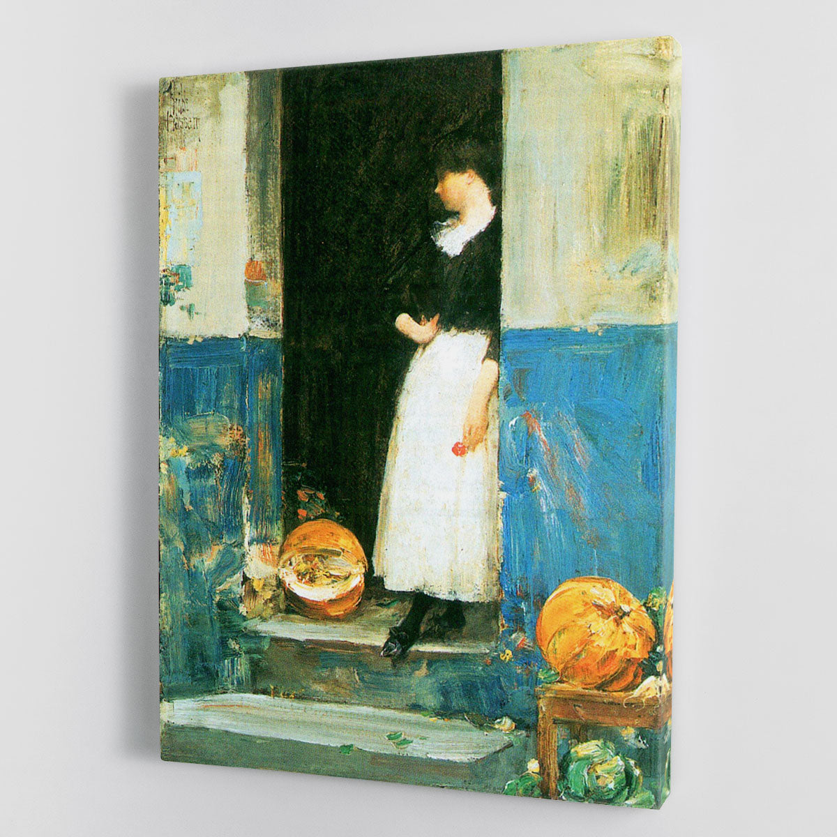 The fruit trader by Hassam Canvas Print or Poster - Canvas Art Rocks - 1