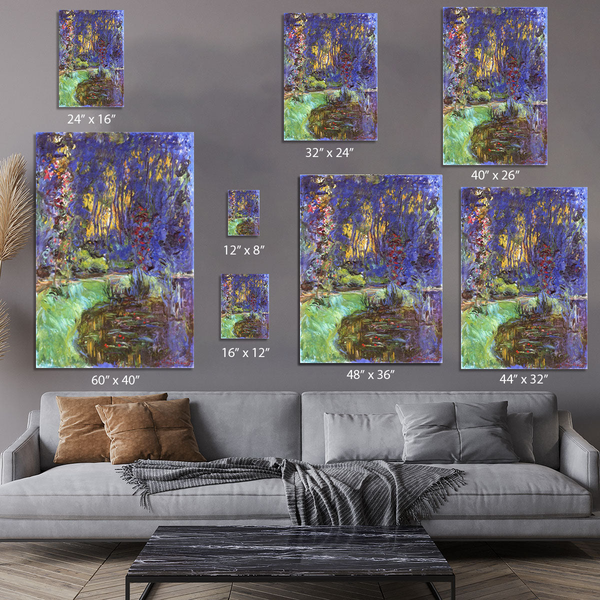 The garden in Giverny by Monet Canvas Print or Poster - Canvas Art Rocks - 7