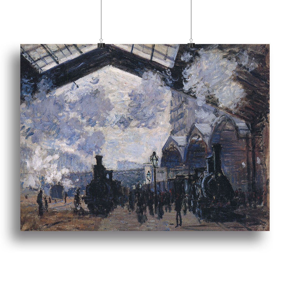 The gare St Lazare 2 by Monet Canvas Print or Poster - Canvas Art Rocks - 2