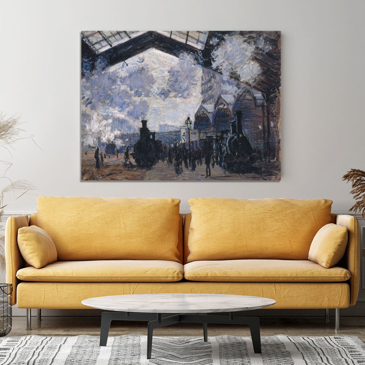 The gare St Lazare 2 by Monet Canvas Print or Poster - Canvas Art Rocks - 4