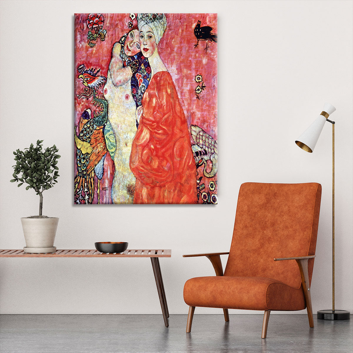 The girlfriends by Klimt Canvas Print or Poster - Canvas Art Rocks - 6