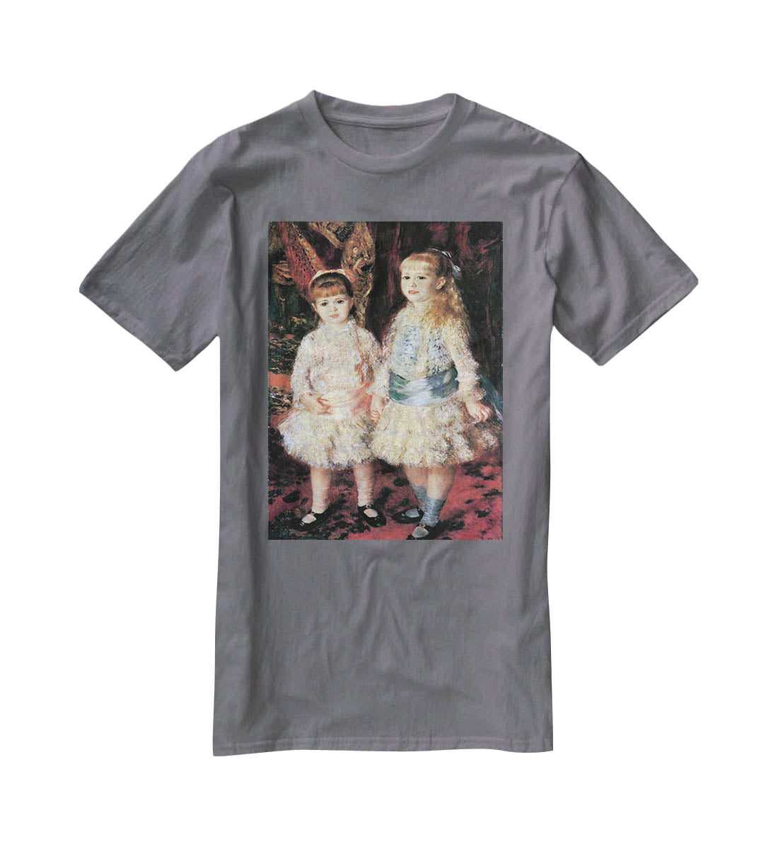 The girls Cahen dAnvers by Renoir T-Shirt - Canvas Art Rocks - 3