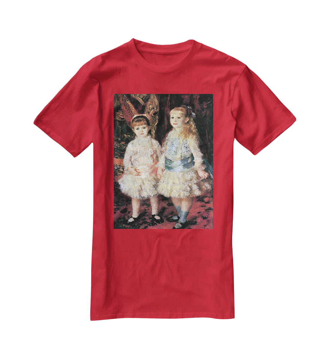 The girls Cahen dAnvers by Renoir T-Shirt - Canvas Art Rocks - 4