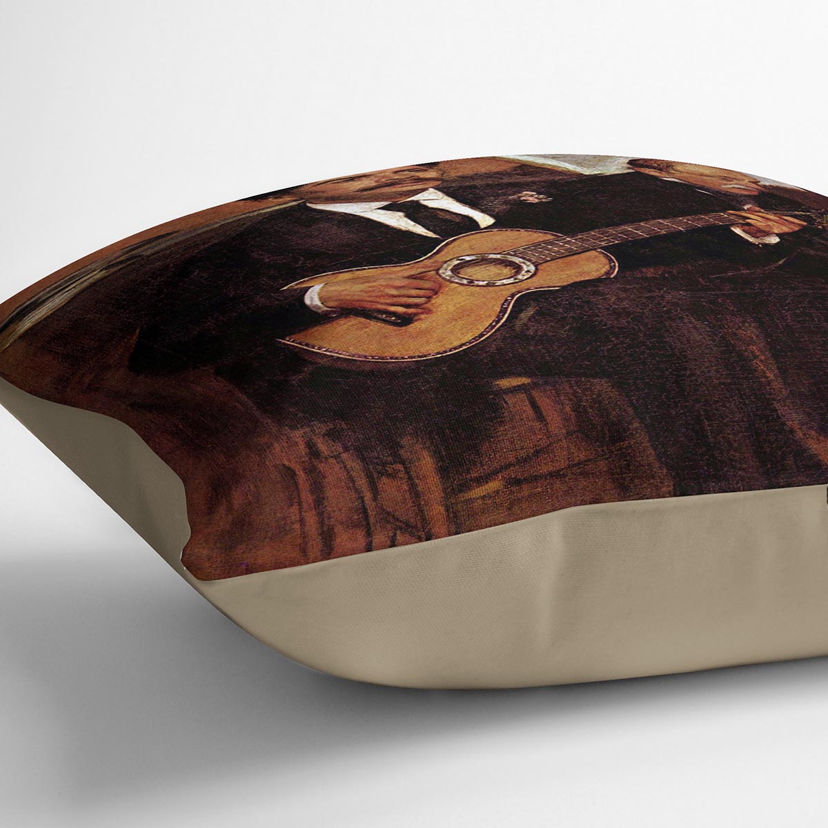 The guitarist Pagans and Monsieur Degas by Manet Cushion