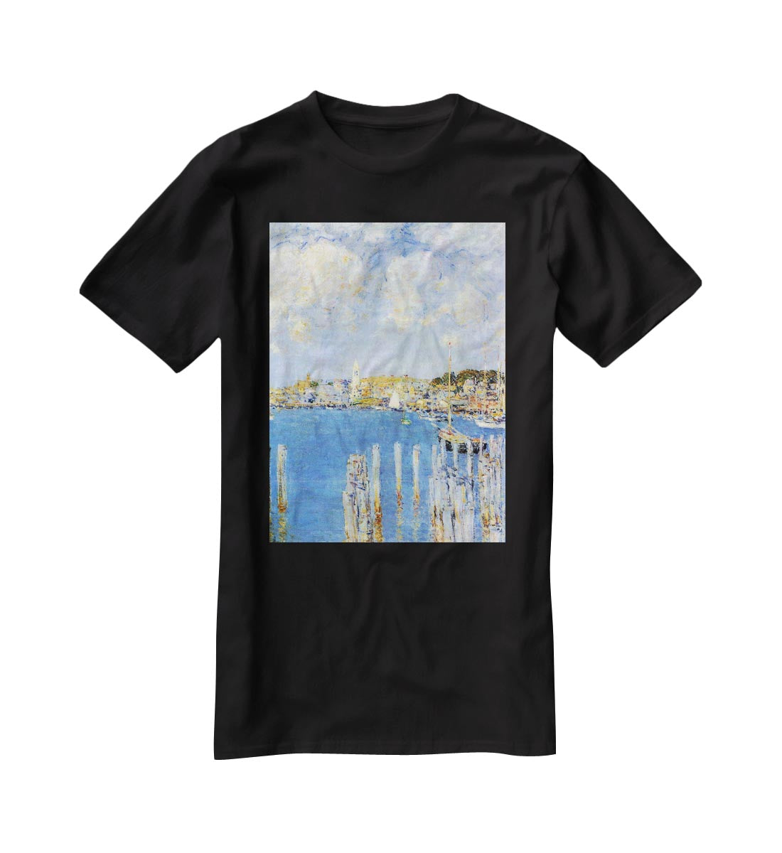 The inland port of Gloucester by Hassam T-Shirt - Canvas Art Rocks - 1