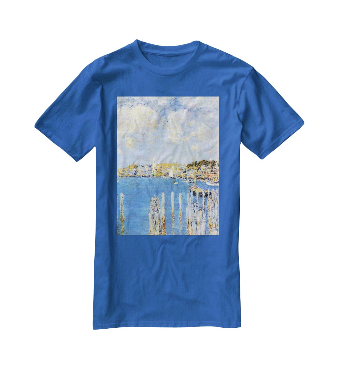 The inland port of Gloucester by Hassam T-Shirt - Canvas Art Rocks - 2