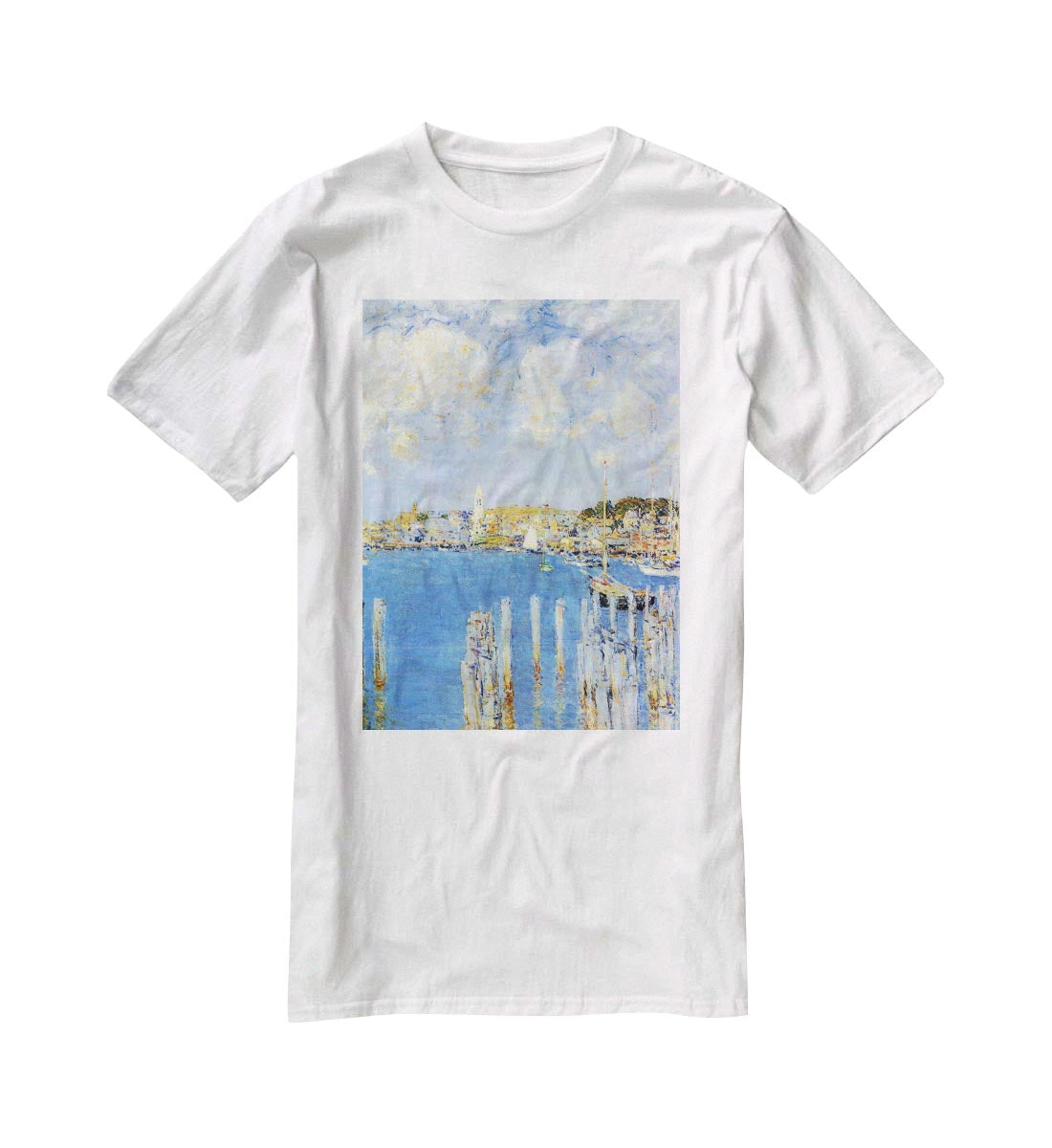 The inland port of Gloucester by Hassam T-Shirt - Canvas Art Rocks - 5