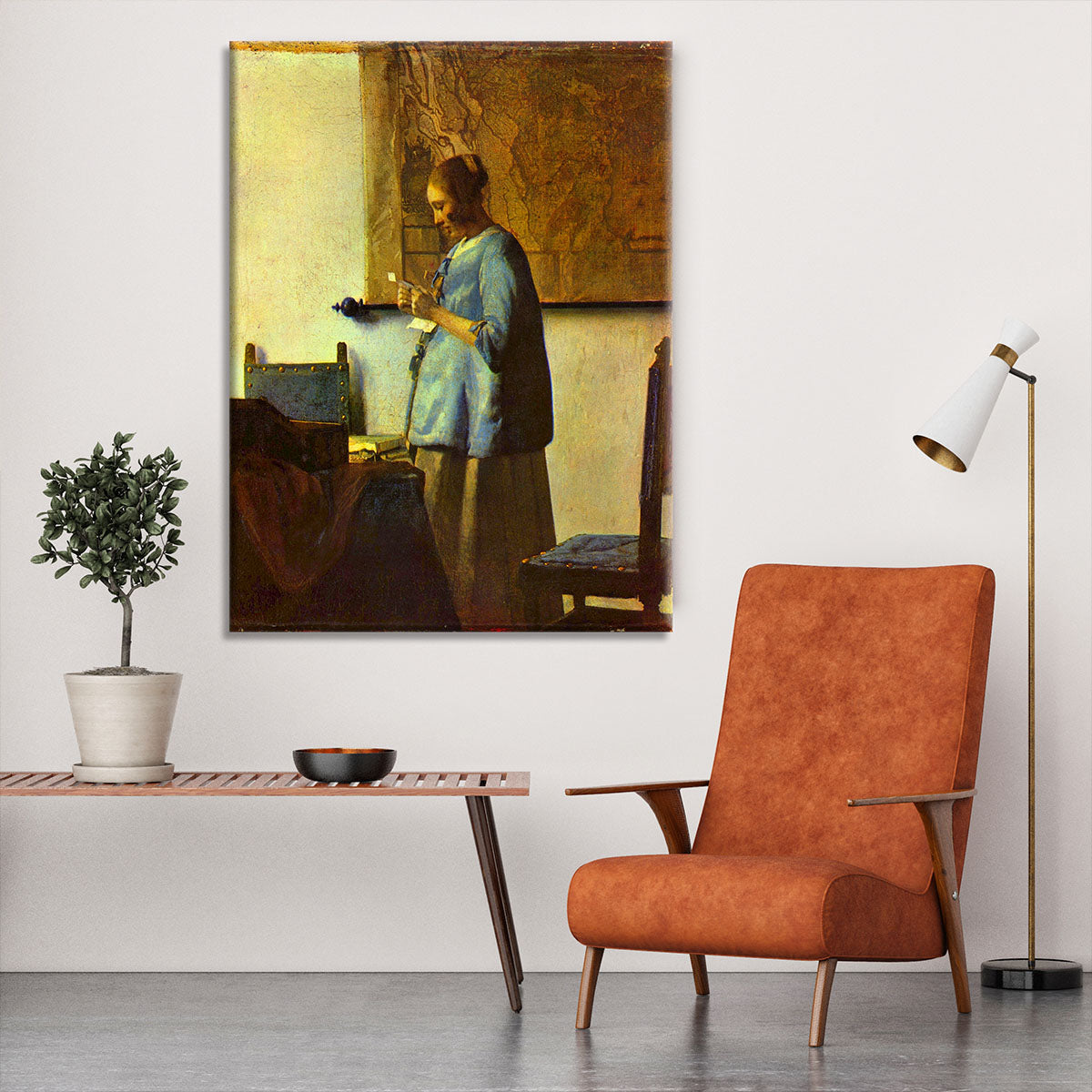 The letter reader by Vermeer Canvas Print or Poster - Canvas Art Rocks - 6