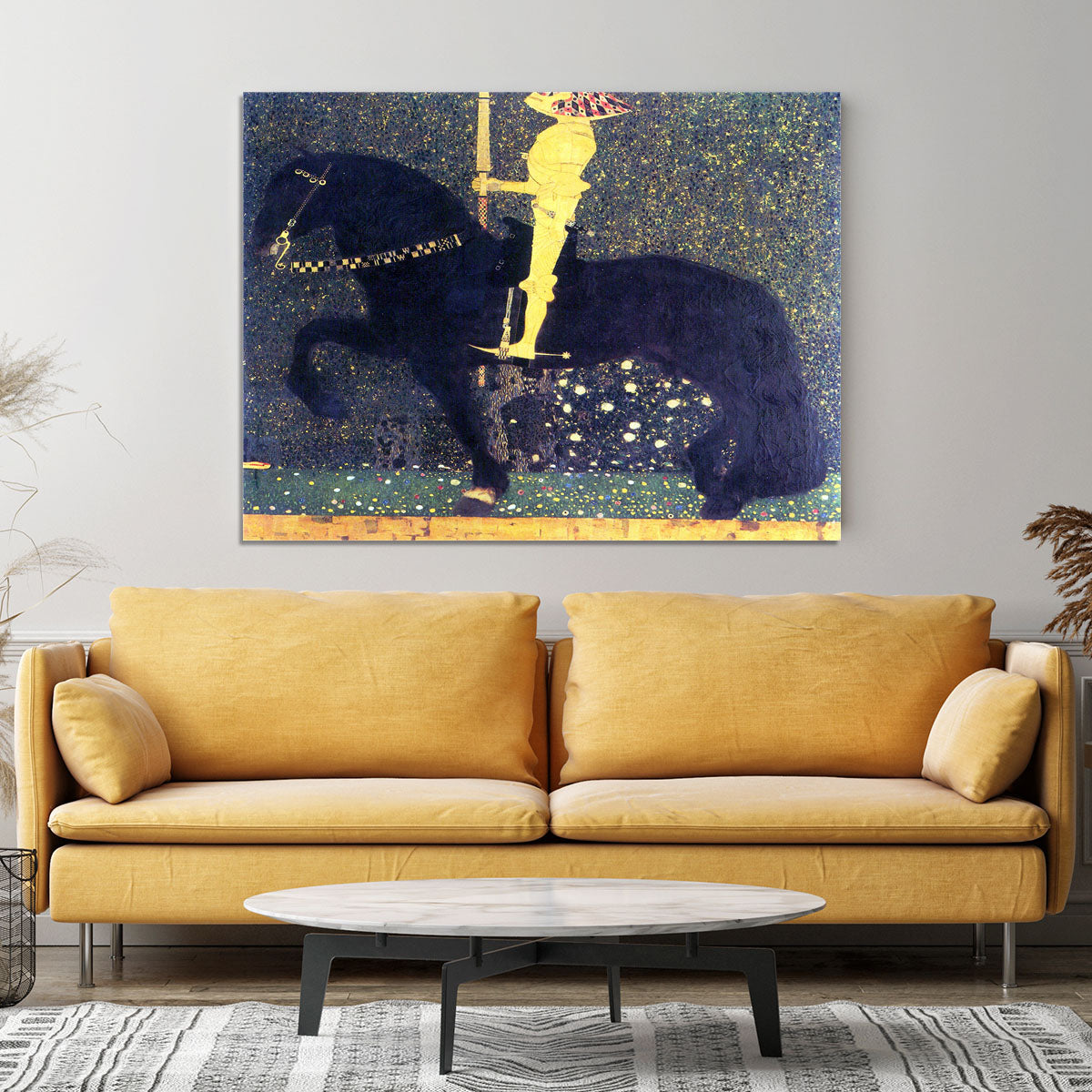 The life of a struggle The Golden Knights by Klimt Canvas Print or Poster - Canvas Art Rocks - 4