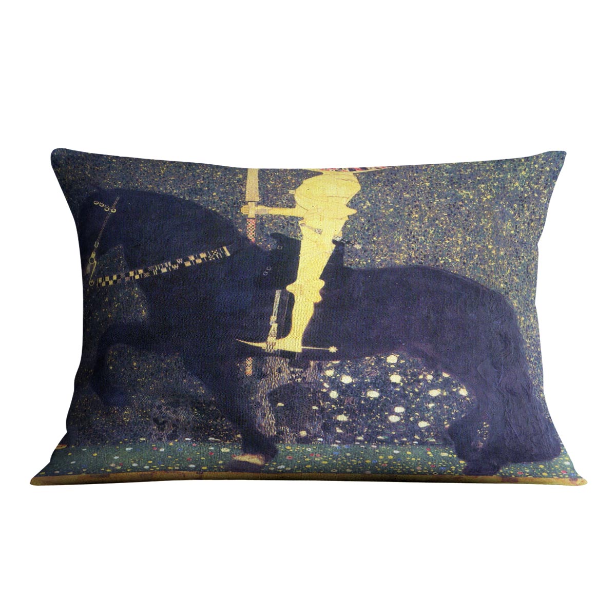 The life of a struggle The Golden Knights by Klimt Cushion